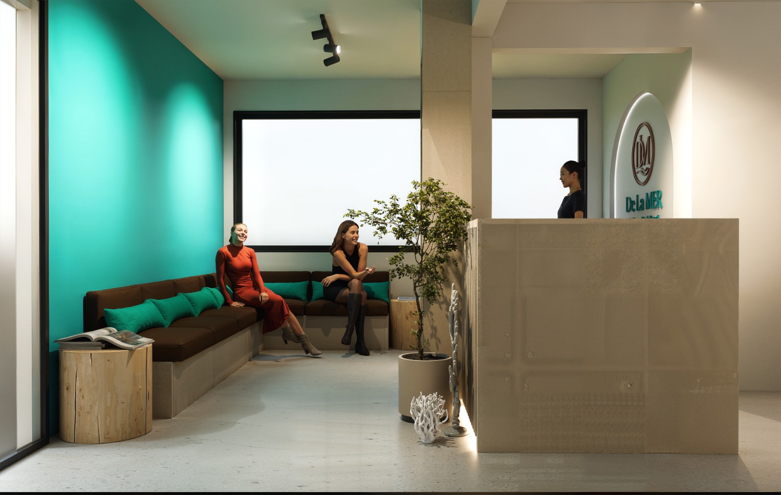 De La MER luxury salon & spa interior in Moka, Mauritius — view 3
